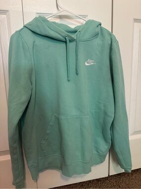 Nike Mint Green Hoodie with White Swoosh